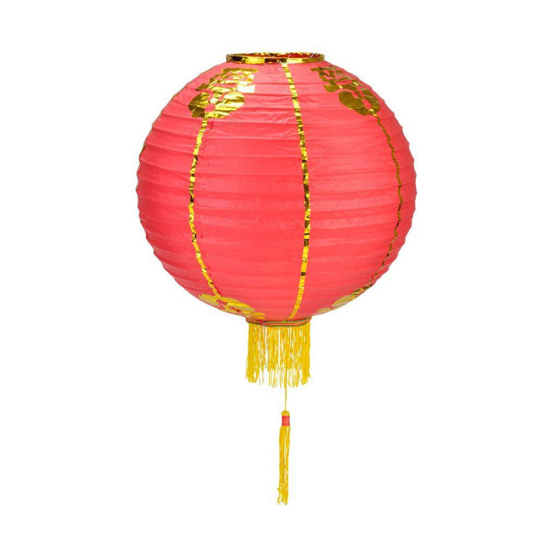 36&quot; Jumbo Traditional Chinese Lantern with Tassel - PaperLanternStore.com - Paper Lanterns, Decor, Party Lights &amp; More