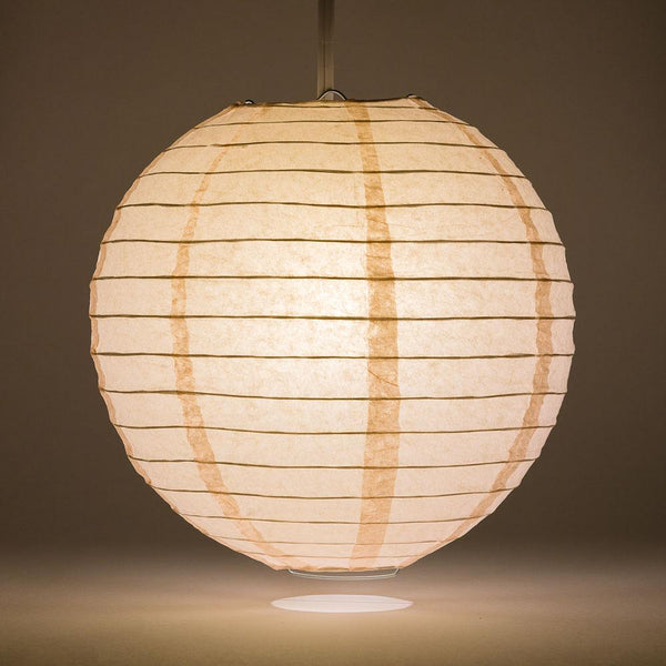 8" Rose Quartz Pink Round Paper Lantern, Even Ribbing, Chinese Hanging Decoration for Weddings and Parties - PaperLanternStore.com - Paper Lanterns, Decor, Party Lights & More