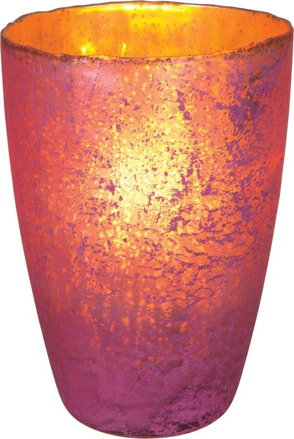 Fuchsia Pink Nubiti Luxe Glass Large Candle Holder - PaperLanternStore.com - Paper Lanterns, Decor, Party Lights &amp; More