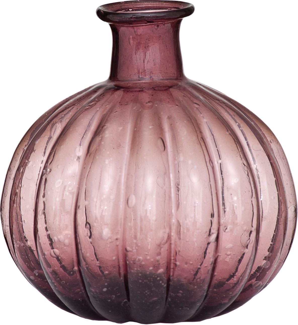 Port Red Oceana Recycled Glass Pumpkin Vase - PaperLanternStore.com - Paper Lanterns, Decor, Party Lights &amp; More