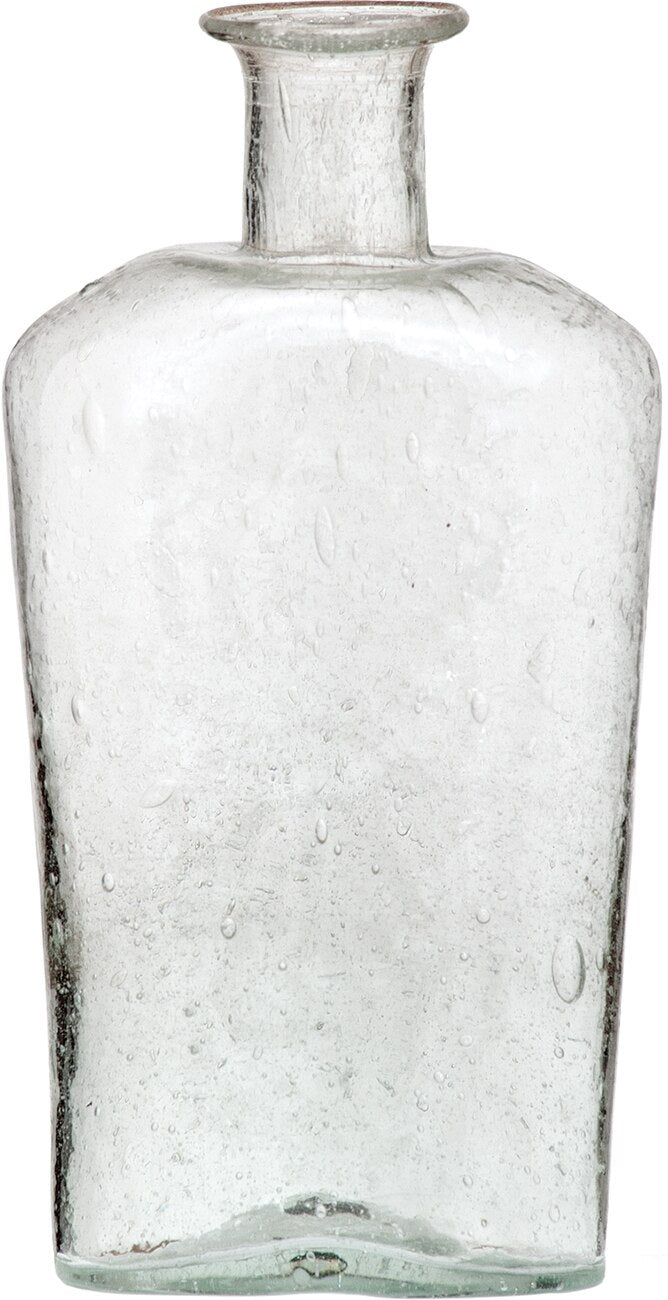 Clear Solstice Recycled Glass Medicine Bottle - PaperLanternStore.com - Paper Lanterns, Decor, Party Lights &amp; More