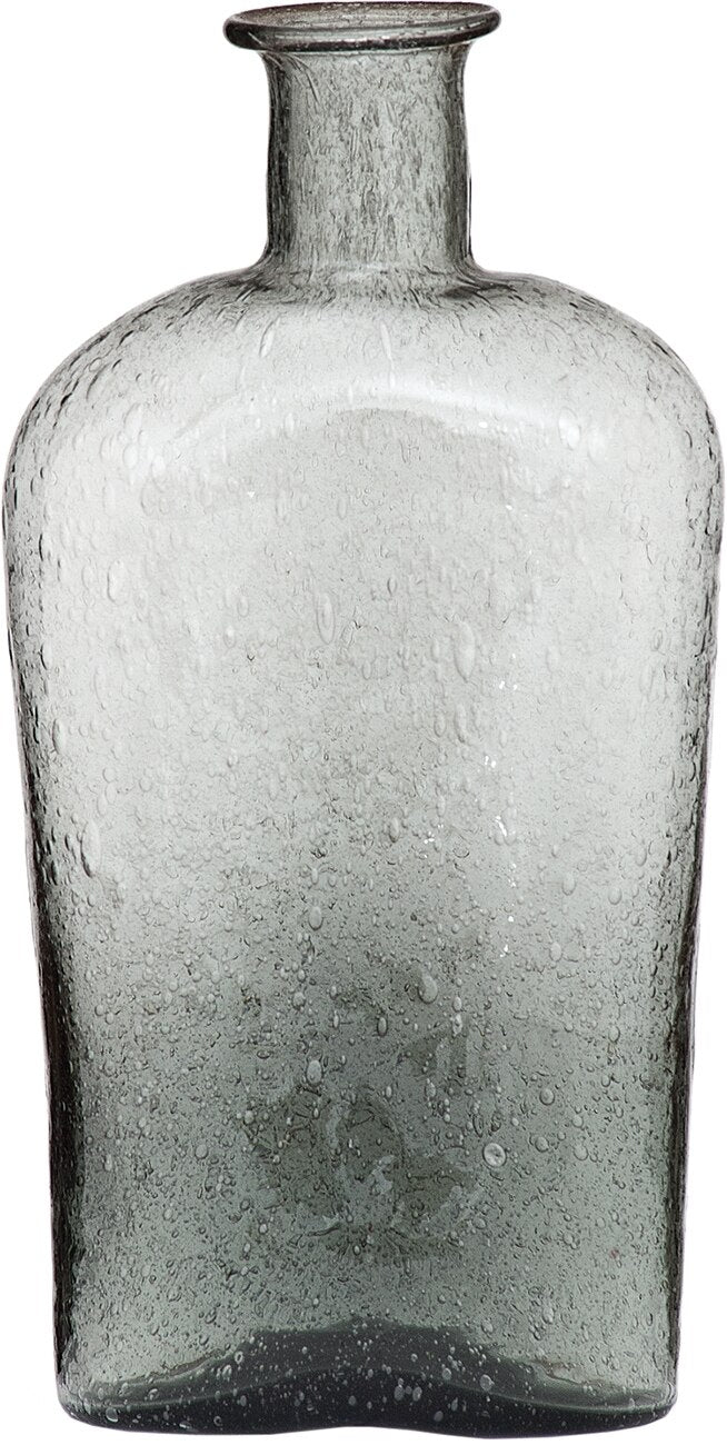 Charcoal Grey Solstice Recycled Glass Medicine Bottle - PaperLanternStore.com - Paper Lanterns, Decor, Party Lights &amp; More