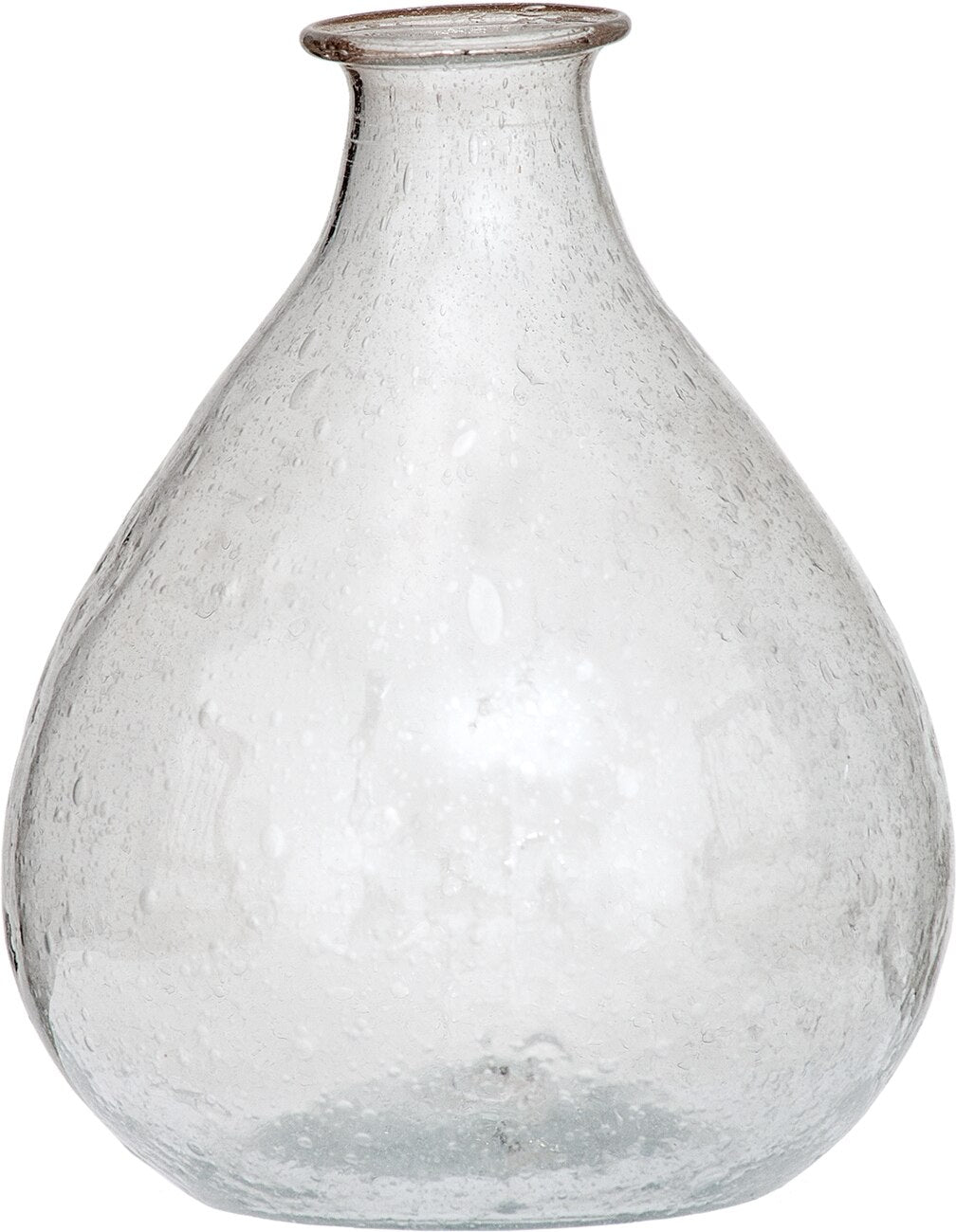Clear Isa Recycled Glass Teardrop Vase - PaperLanternStore.com - Paper Lanterns, Decor, Party Lights &amp; More