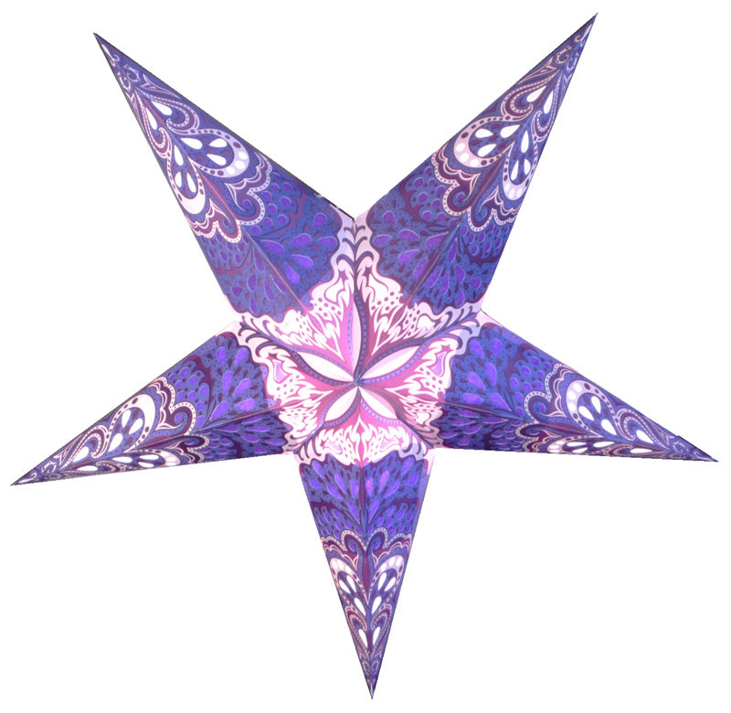 24&quot; Purple Rain Paper Star Lantern, Chinese Hanging Wedding &amp; Party Decoration - PaperLanternStore.com - Paper Lanterns, Decor, Party Lights &amp; More