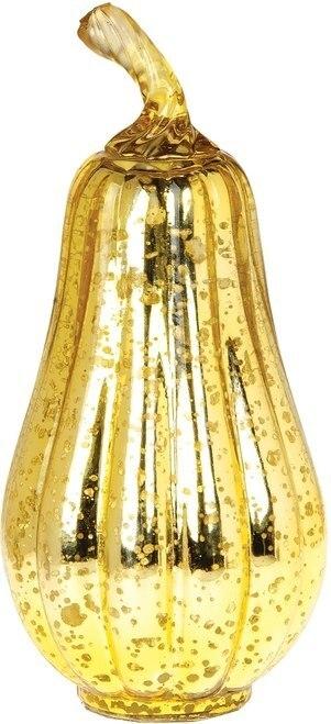 BLOWOUT Gold Mercury Glass Tabletop Gourd - PaperLanternStore.com - Paper Lanterns, Decor, Party Lights &amp; More