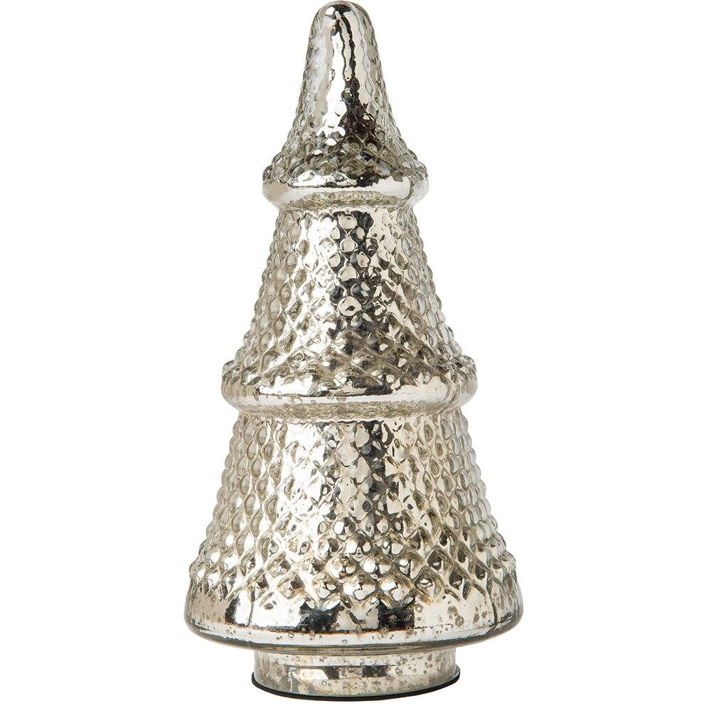 Silver Mercury Glass Tabletop Hobnail Tree Figurine - PaperLanternStore.com - Paper Lanterns, Decor, Party Lights &amp; More
