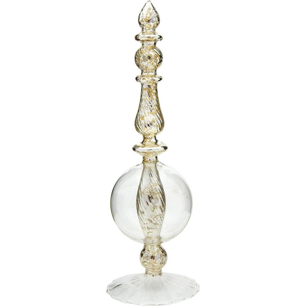 Silver Mercury Glass Masala Decorative Finial - PaperLanternStore.com - Paper Lanterns, Decor, Party Lights &amp; More