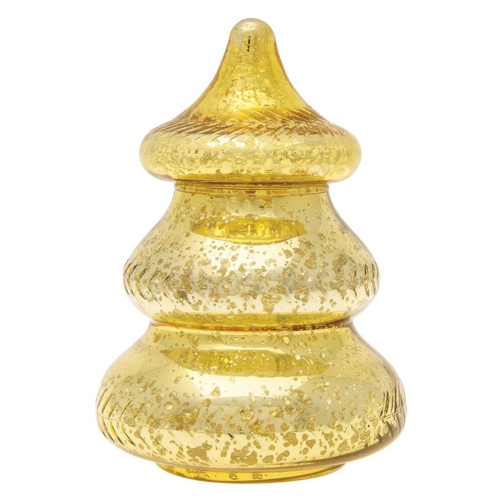 Gold Mercury Glass Tree Jar - PaperLanternStore.com - Paper Lanterns, Decor, Party Lights &amp; More