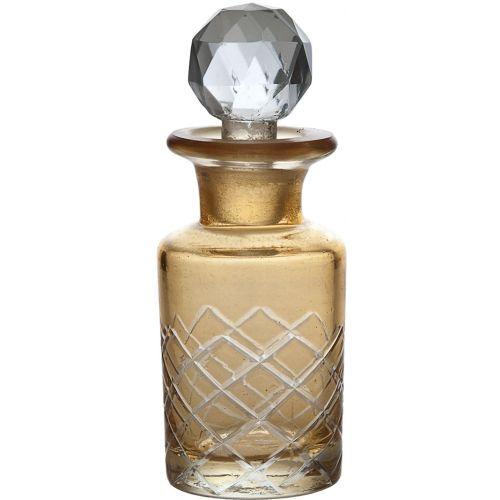 Amber Oksana Colored Glass Perfume Bottle - PaperLanternStore.com - Paper Lanterns, Decor, Party Lights &amp; More