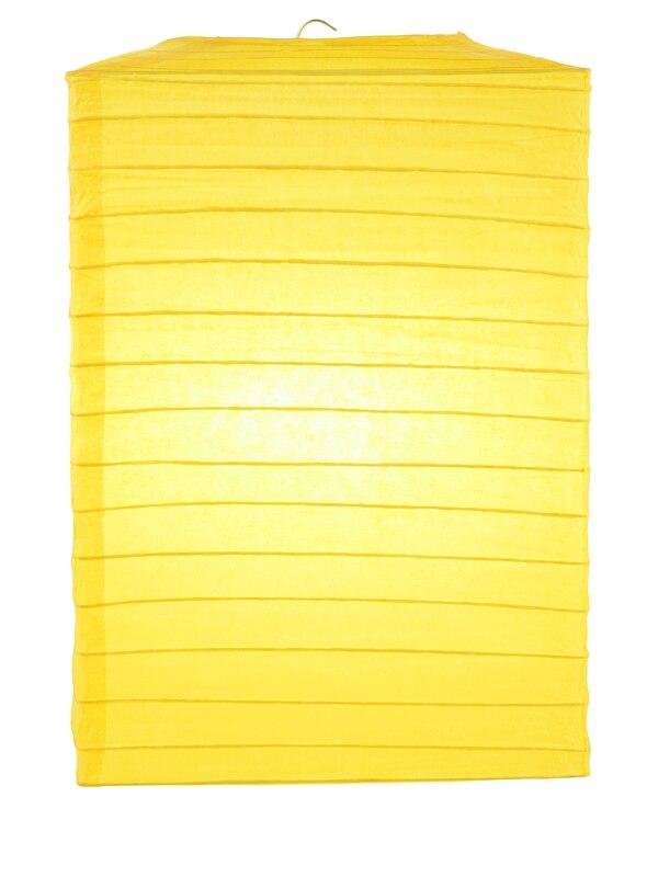 Yellow Hako Paper Lantern - PaperLanternStore.com - Paper Lanterns, Decor, Party Lights &amp; More