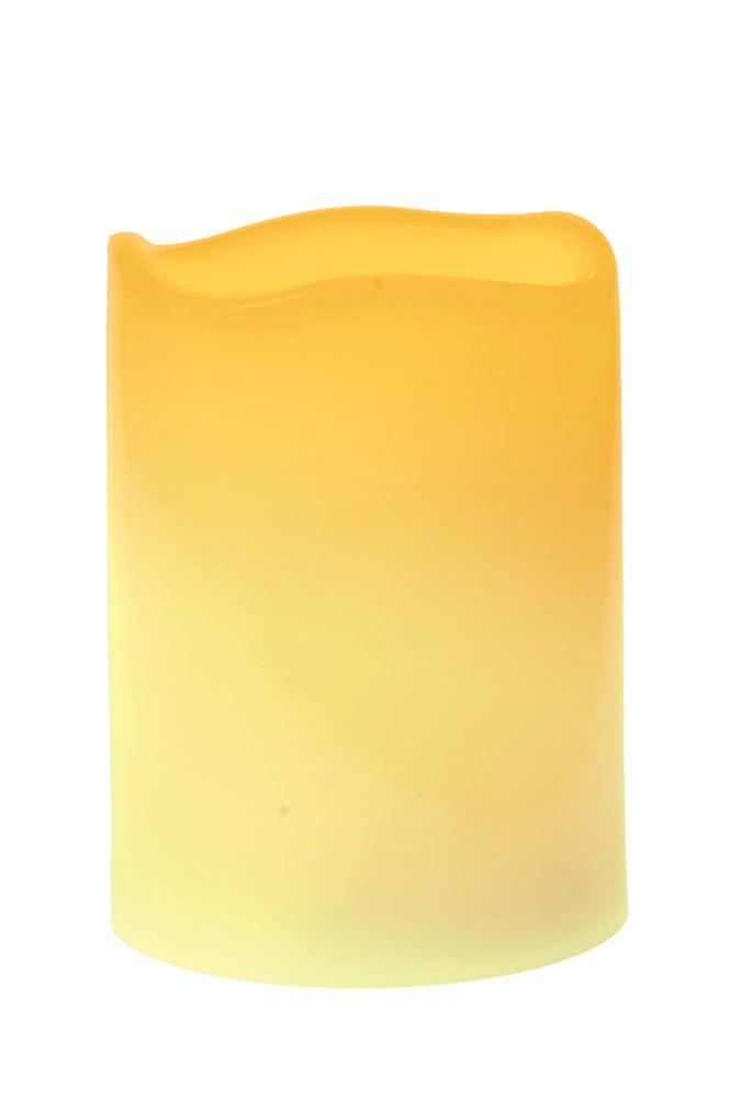 Real Wax Flameless Pillar Candle (4-inch, ivory) - PaperLanternStore.com - Paper Lanterns, Decor, Party Lights &amp; More