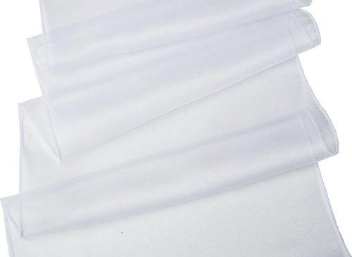 Perfect White Organza Table Runner - PaperLanternStore.com - Paper Lanterns, Decor, Party Lights &amp; More