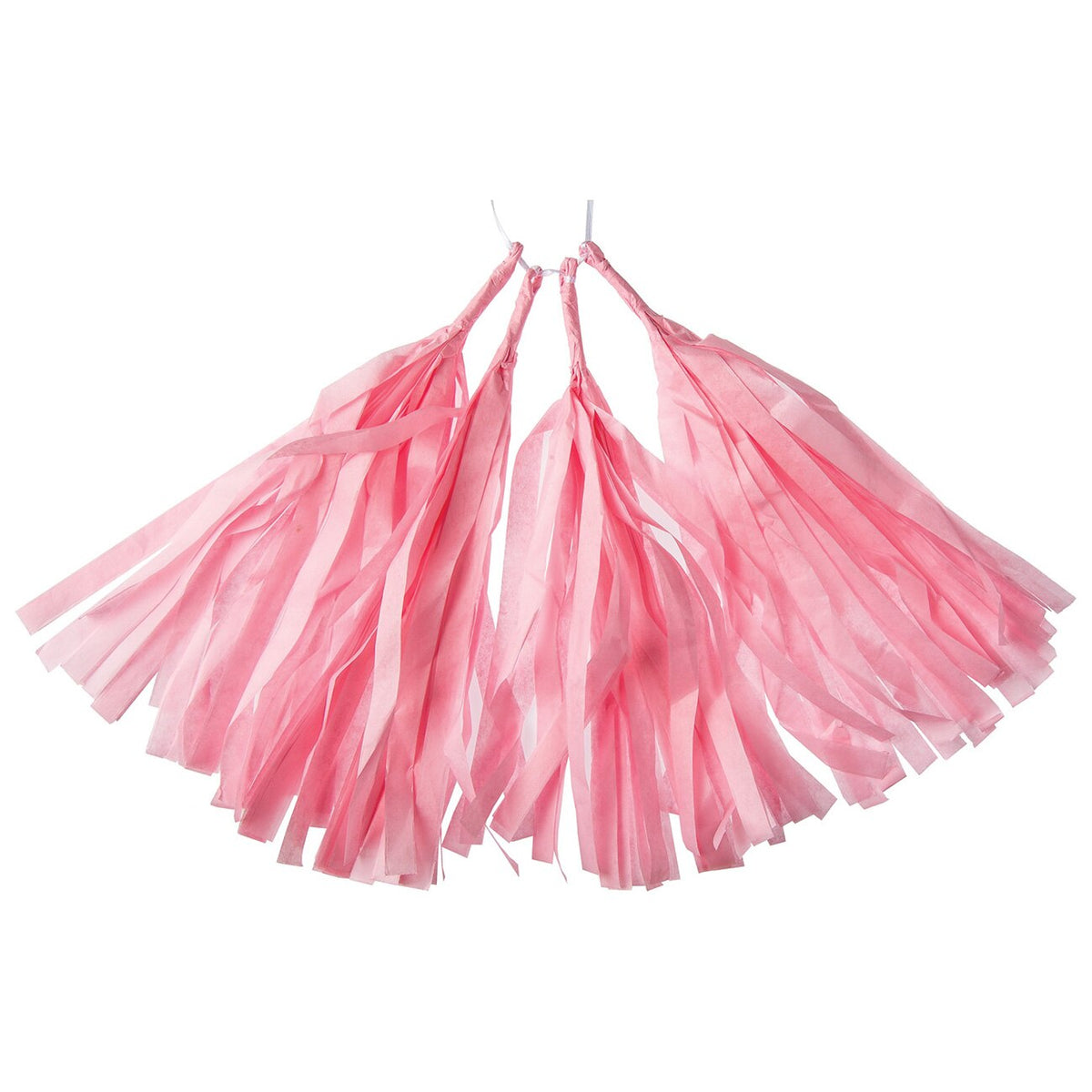 Pink Tissue Paper Tassel, Set of 4 - PaperLanternStore.com - Paper Lanterns, Decor, Party Lights &amp; More