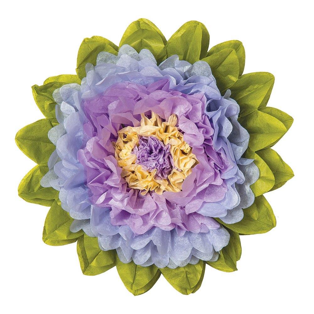 Giant Periwinkle Purple 24 Inch Tissue Paper Flower - PaperLanternStore.com - Paper Lanterns, Decor, Party Lights &amp; More