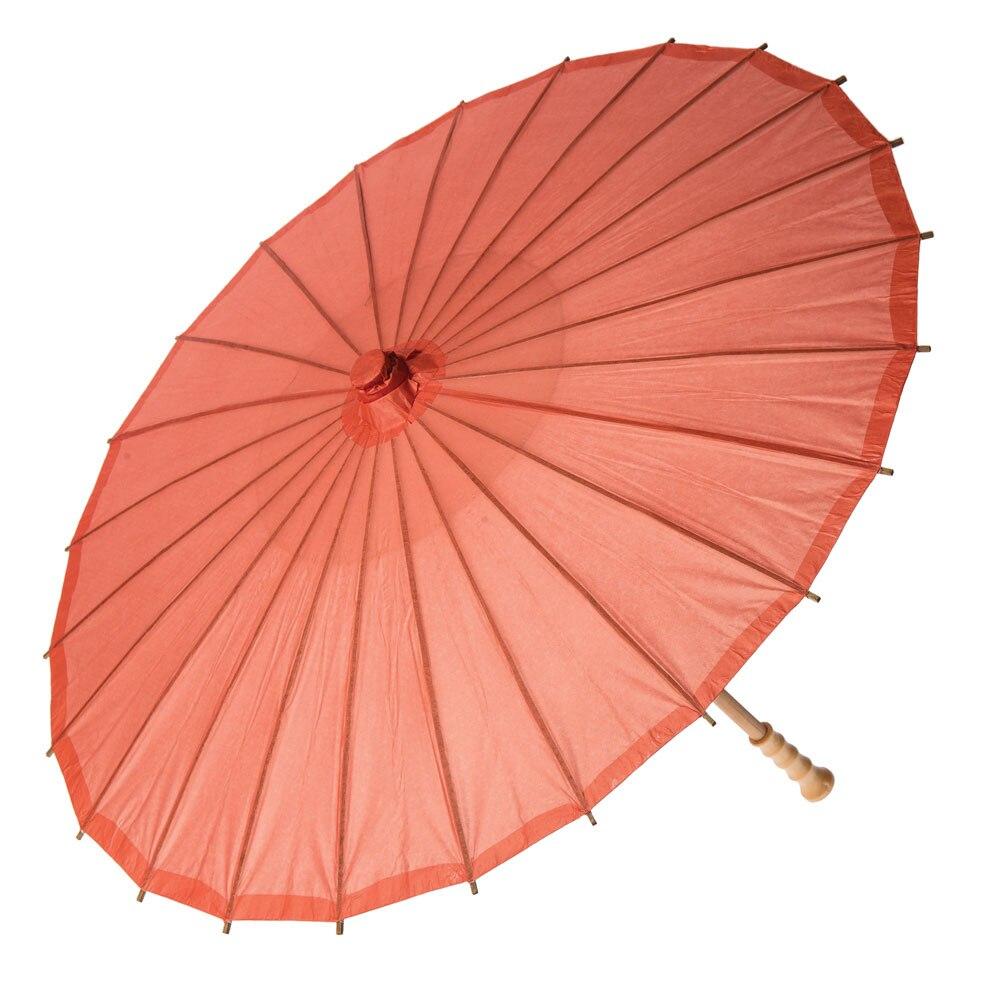 Bellini Orange 32 Inch Premium Paper Parasol - PaperLanternStore.com - Paper Lanterns, Decor, Party Lights &amp; More