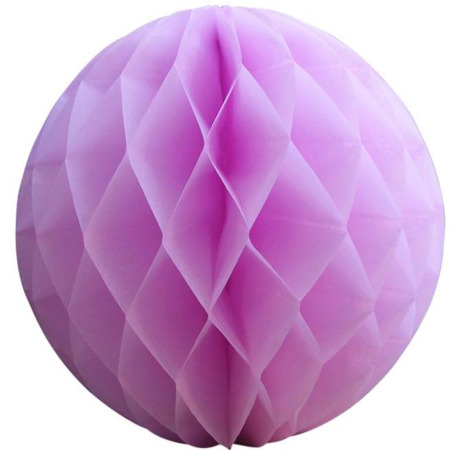 8" Pink Round Tissue Lantern, Honeycomb Ball, Hanging (3 PACK) - PaperLanternStore.com - Paper Lanterns, Decor, Party Lights & More