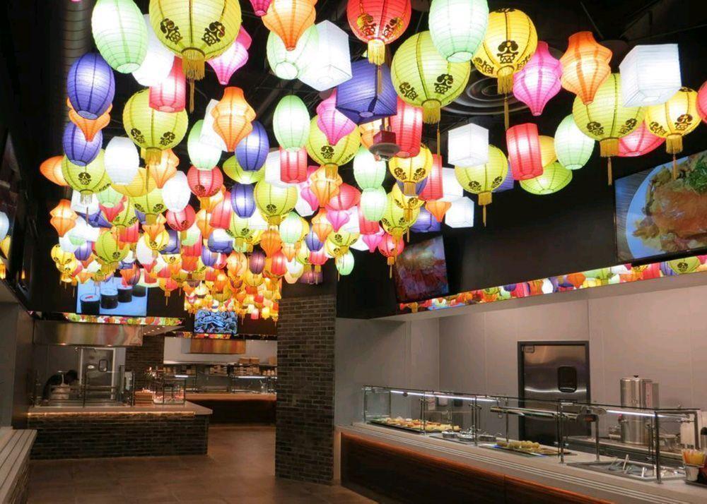 Unusual shop paper lanterns