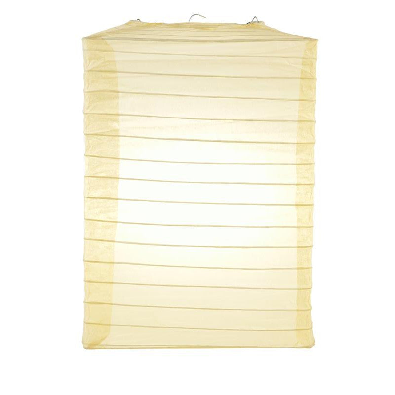 Beige Hako Paper Lantern - PaperLanternStore.com - Paper Lanterns, Decor, Party Lights & More