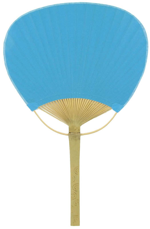 9&quot; Turquoise Paddle Paper Hand Fans for Weddings (10 Pack) - PaperLanternStore.com - Paper Lanterns, Decor, Party Lights &amp; More