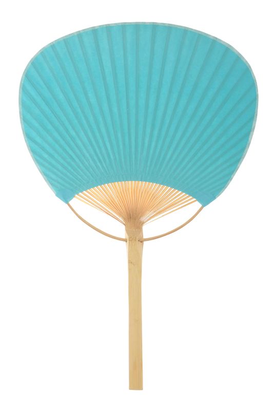 9&quot; Water Blue Paddle Paper Hand Fans for Weddings (10 Pack) - PaperLanternStore.com - Paper Lanterns, Decor, Party Lights &amp; More