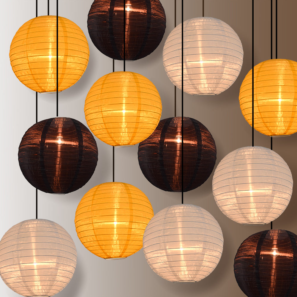 Anniversary Celebration Party Pack Nylon Lanternn Combo Set (12 pc Set)