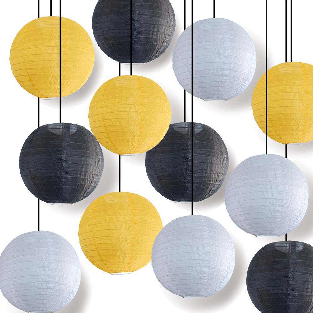 Anniversary Celebration Party Pack Nylon Lanternn Combo Set (12 pc Set)