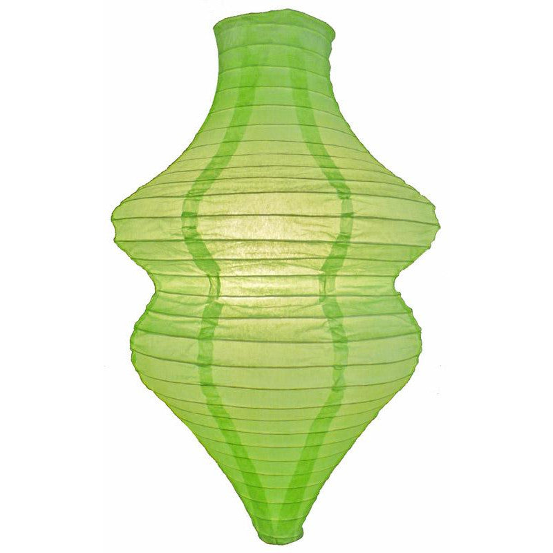 Light Lime Beehive Unique Shaped Paper Lantern, 10-inch x 14-inch - PaperLanternStore.com - Paper Lanterns, Decor, Party Lights &amp; More