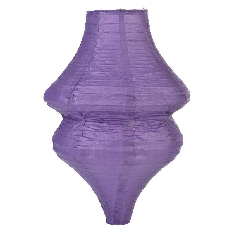 Dark Purple Beehive Unique Shaped Paper Lantern, 10-inch x 14-inch - PaperLanternStore.com - Paper Lanterns, Decor, Party Lights & More