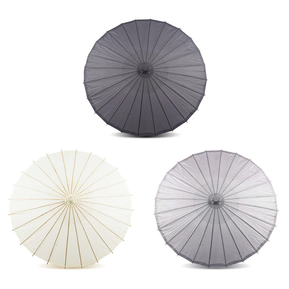A Formal Affair Variety Set of 3 Paper Parasols for Weddings, Anniversaries and Décor