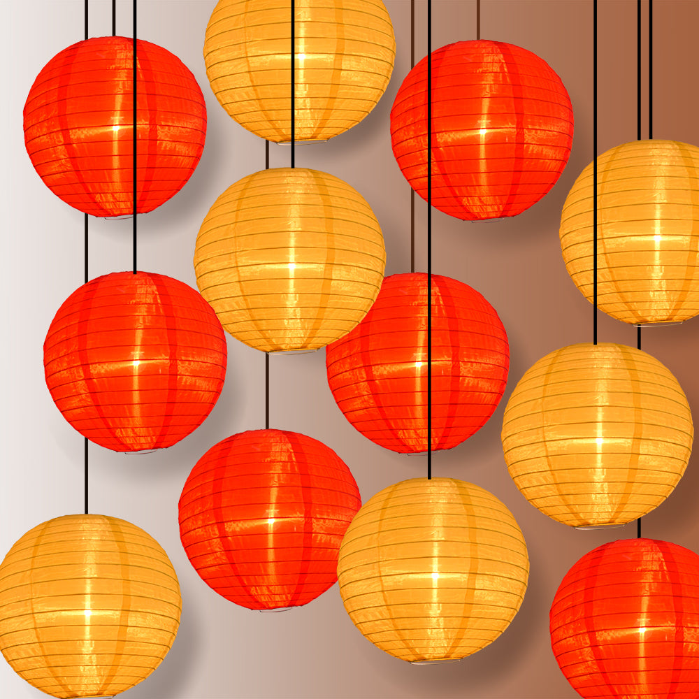 Chinese New Year Party Pack Nylon Lantern Combo Set (12 pc Set)