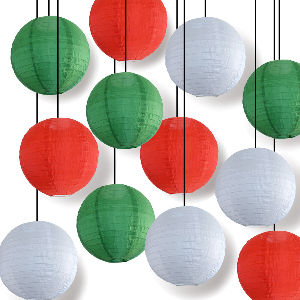 Cinco de Mayo Celebration Party Even Ribbing Ribbed Nylon Lantern Combo Set (12 pc Set)