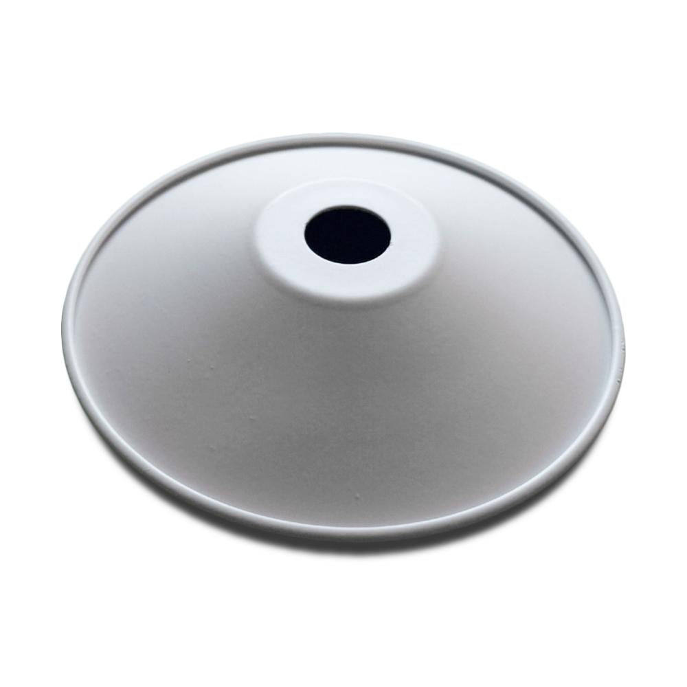 Classic Metal Patio Metal Light Bulb Shade for Outdoor Commercial String Lights, E12, White - PaperLanternStore.com - Paper Lanterns, Decor, Party Lights & More