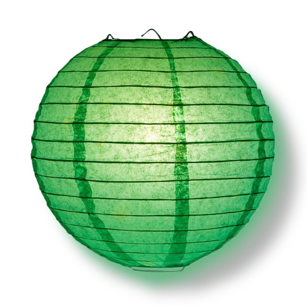 12-PC Emerald Green Paper Lantern Chinese Hanging Wedding &amp; Party Assorted Decoration Set, 12/10/8-Inch - PaperLanternStore.com - Paper Lanterns, Decor, Party Lights &amp; More