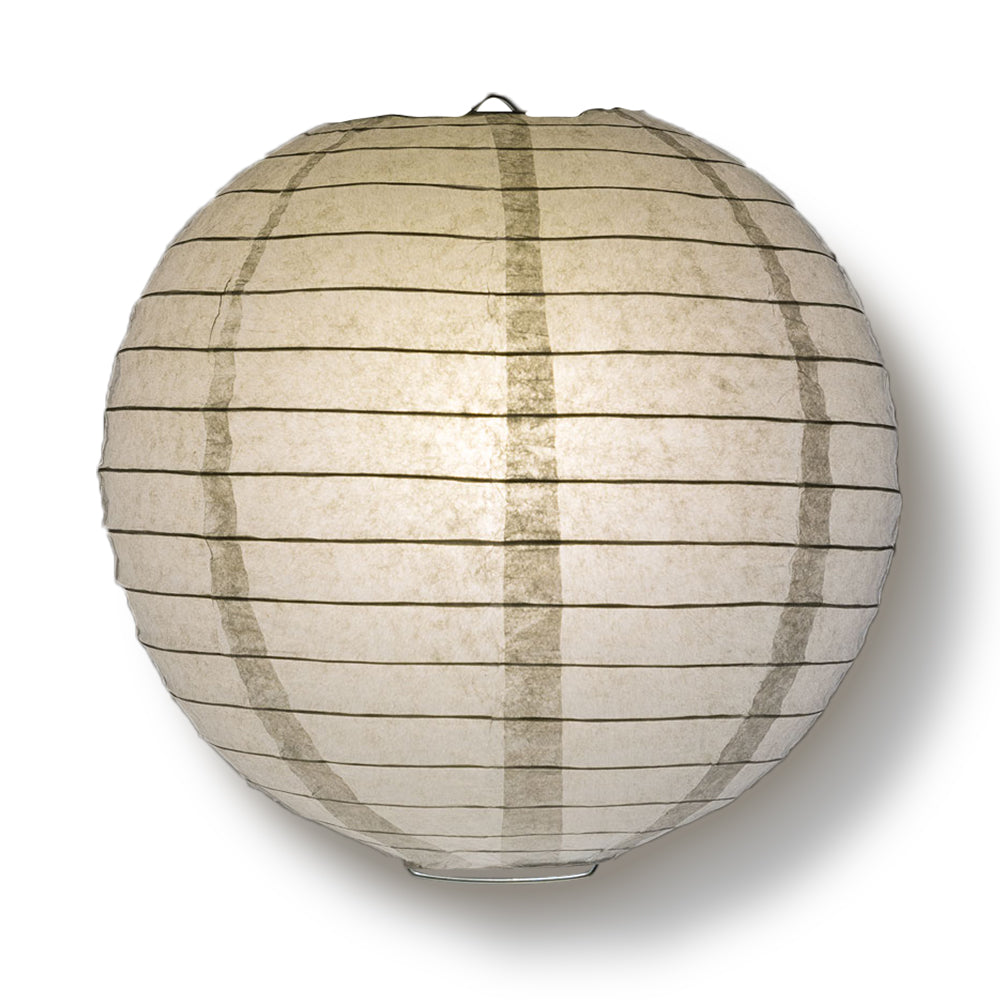 12-PC Gray / Grey Paper Lantern Chinese Hanging Wedding &amp; Party Assorted Decoration Set, 12/10/8-Inch - PaperLanternStore.com - Paper Lanterns, Decor, Party Lights &amp; More