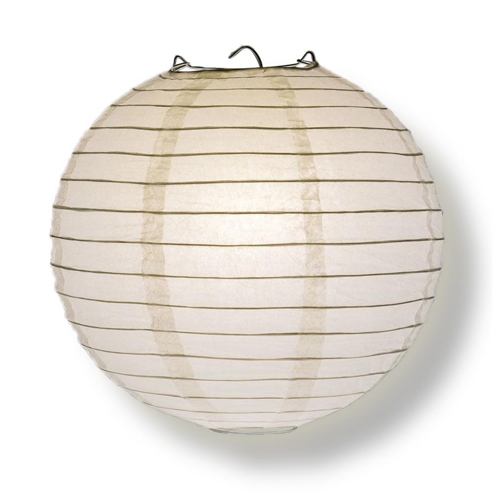 8/12/16&quot; White Round Paper Lanterns, Even Ribbing (3-Pack Cluster), Light up Lantern Decorations, Chinese Paper Lamps for Weddings &amp; Parties - PaperLanternStore.com - Paper Lanterns, Decor, Party Lights &amp; More
