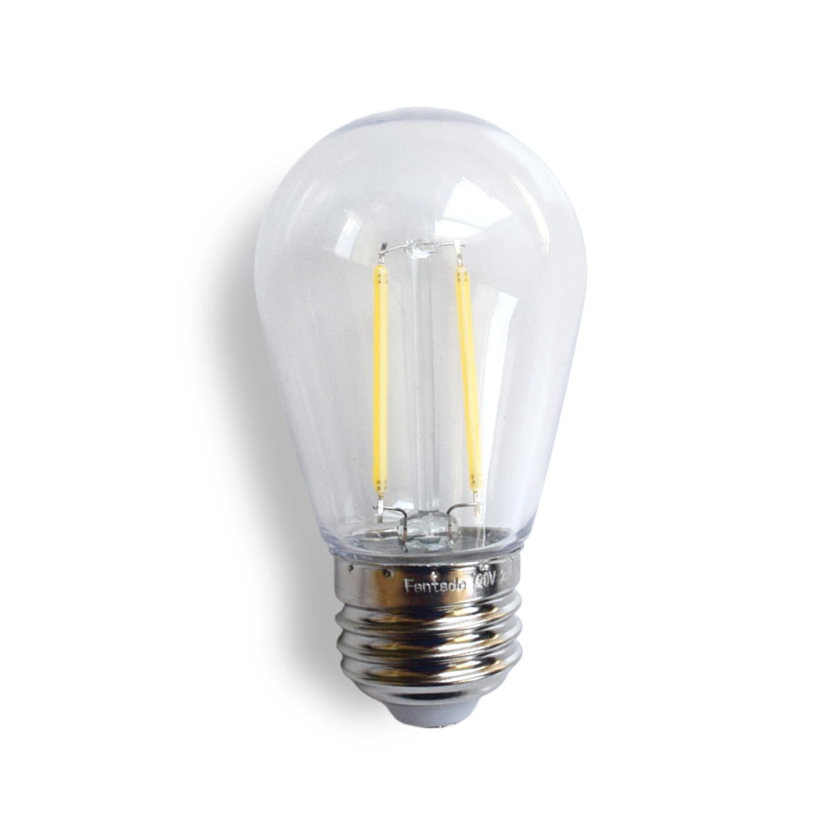 Cool White LED Filament S14 Shatterproof Energy Saving Light Bulb, Dimmable, 2W,  E26 Medium Base (Single)
