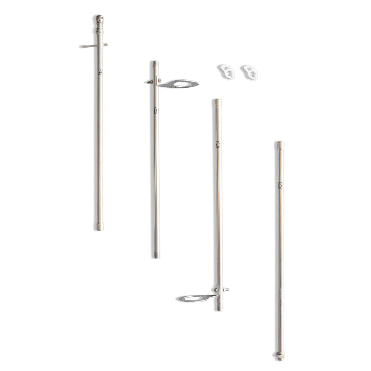 2-Socket Standing Floor Lamp Frame with Instructions, 48-inch (Frame Only)