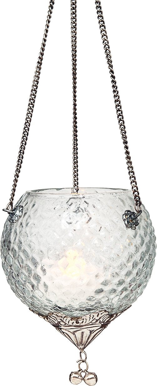 Assia Hanging Glass Moroccan Candle Lantern - PaperLanternStore.com - Paper Lanterns, Decor, Party Lights &amp; More