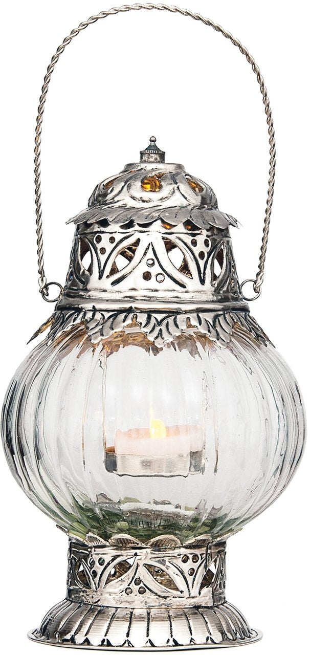 Sultan Hanging Glass Moroccan Candle Lantern - PaperLanternStore.com - Paper Lanterns, Decor, Party Lights &amp; More