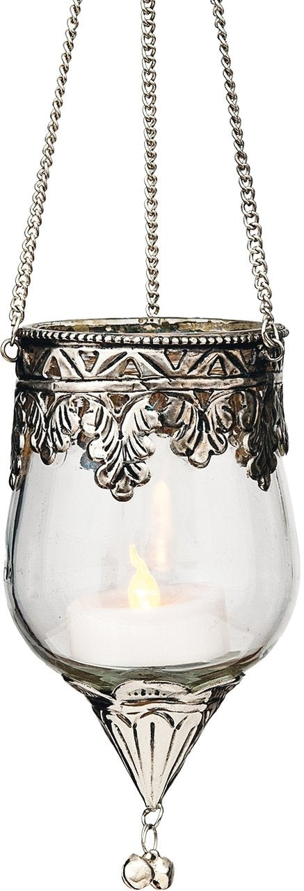 Pasha Hanging Glass Moroccan Candle Lantern - PaperLanternStore.com - Paper Lanterns, Decor, Party Lights &amp; More