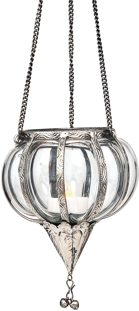 Marrakech Hanging Glass Moroccan Candle Lantern - PaperLanternStore.com - Paper Lanterns, Decor, Party Lights &amp; More