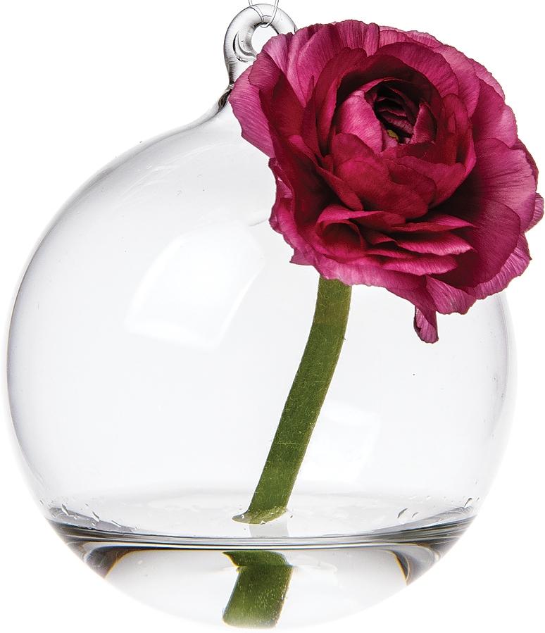 Clear Glass Ball Hanging Bud Vase - PaperLanternStore.com - Paper Lanterns, Decor, Party Lights &amp; More