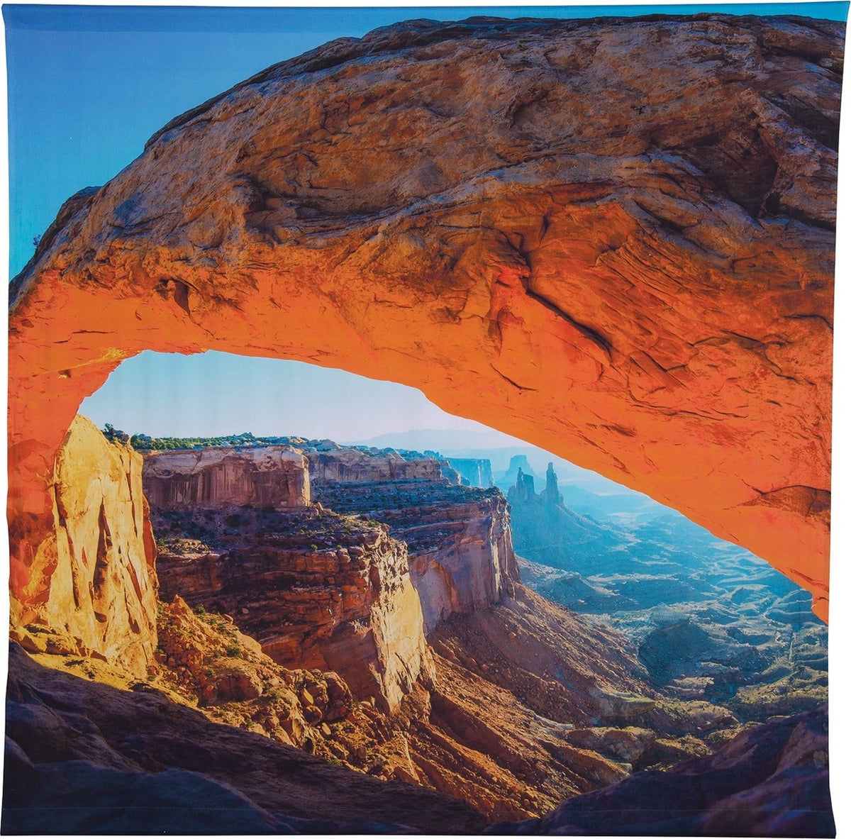 BLOWOUT Mesa Arch Photo Tapestry - (Medium, 4.8 X 4.8 Feet, 100% Cotton, Fair Trade Certified) - PaperLanternStore.com - Paper Lanterns, Decor, Party Lights &amp; More