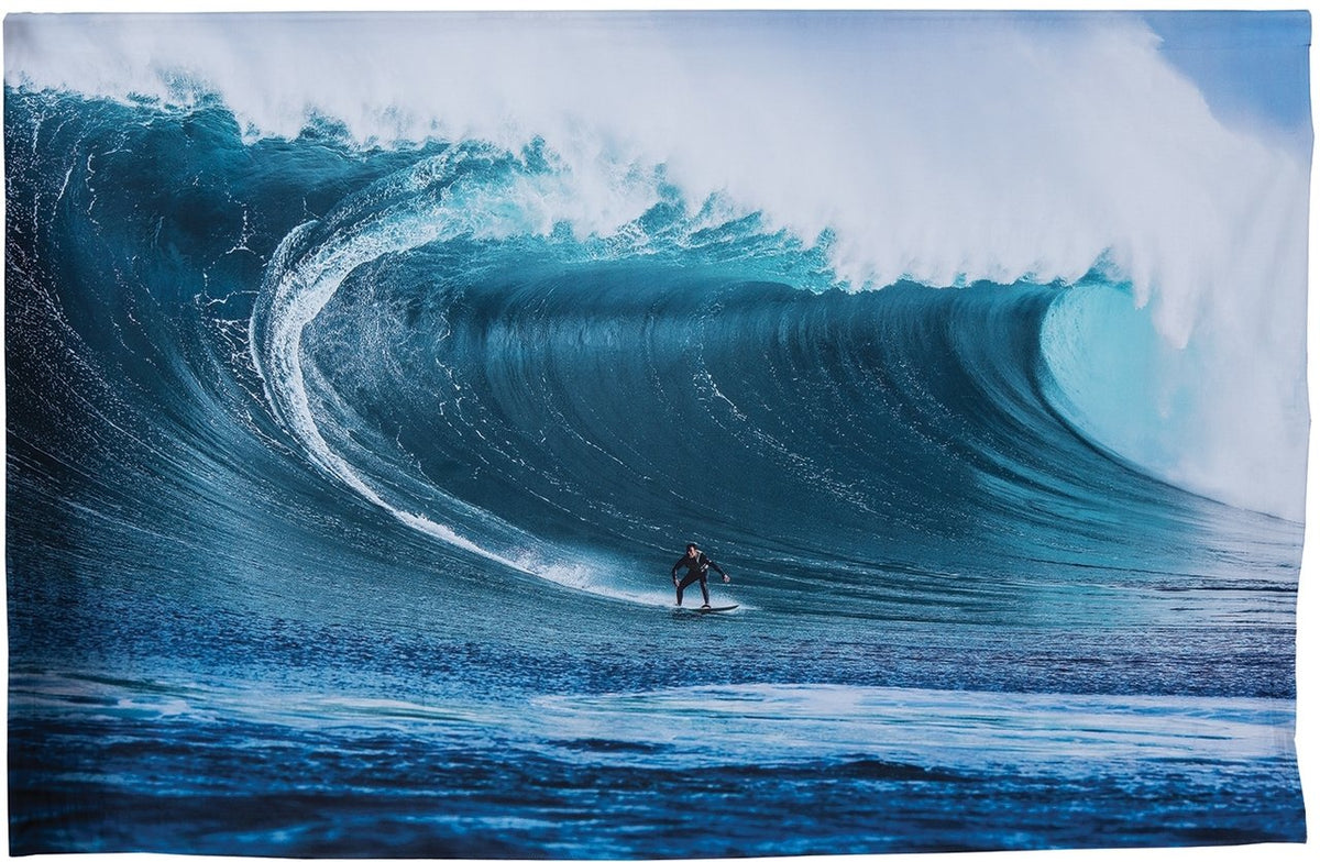 BLOWOUT Cow Bombie Surf Photo Tapestry - (Medium, 7.5 X 4.8 Feet, 100% Cotton, Fair Trade Certified) - PaperLanternStore.com - Paper Lanterns, Decor, Party Lights &amp; More