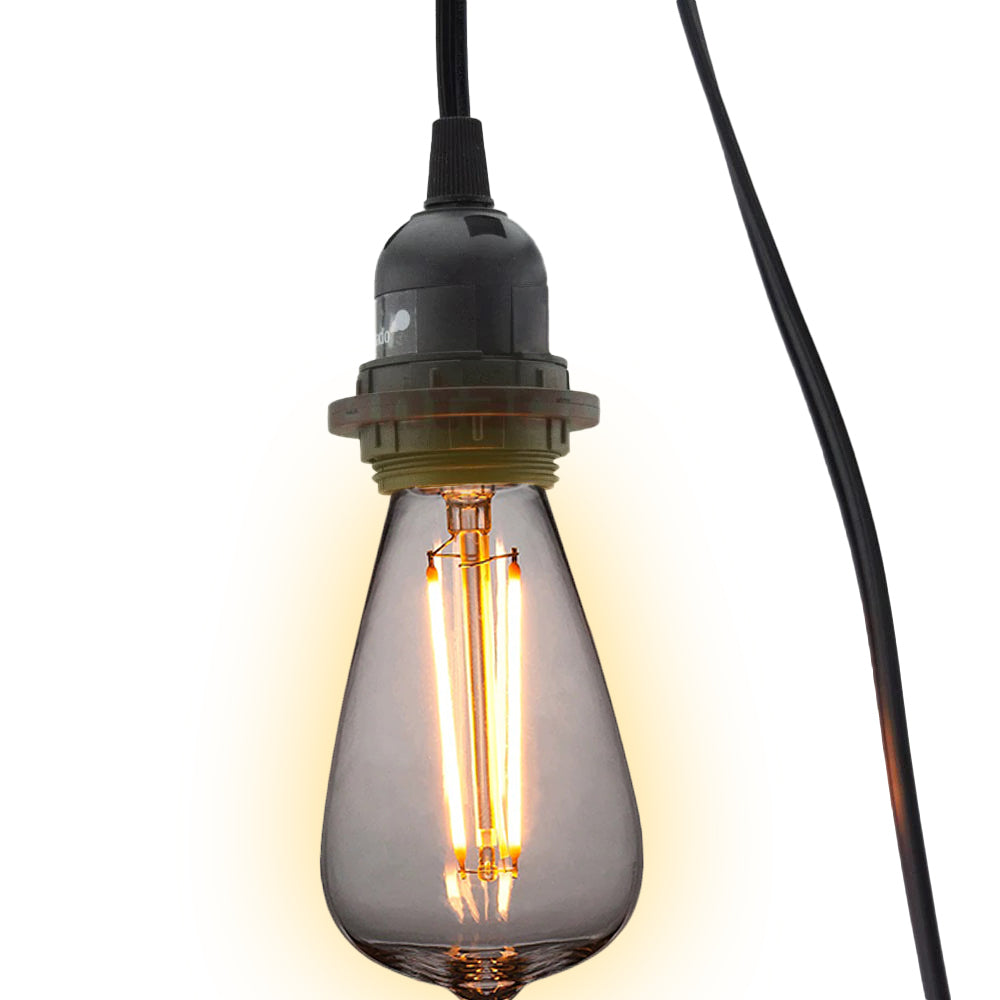 CORD + Shatterproof Bulb | Black Pendant Light Lamp Cord Combo Kit