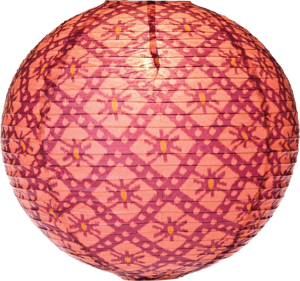 Rose Ikat Paper Lantern - PaperLanternStore.com - Paper Lanterns, Decor, Party Lights &amp; More