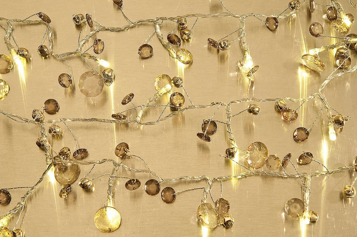 Mini Bells Lighted Garland (battery operated LEDs) - PaperLanternStore.com - Paper Lanterns, Decor, Party Lights &amp; More