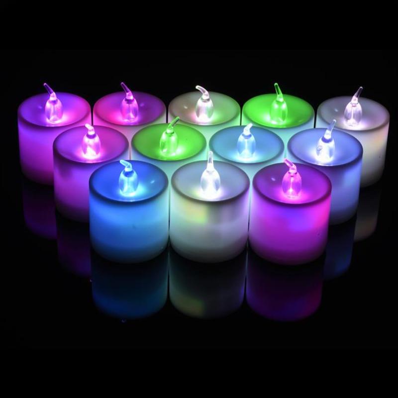 Large RGB (Color Changing) Flameless LED Battery Operated Candle (12 PACK) - PaperLanternStore.com - Paper Lanterns, Decor, Party Lights & More