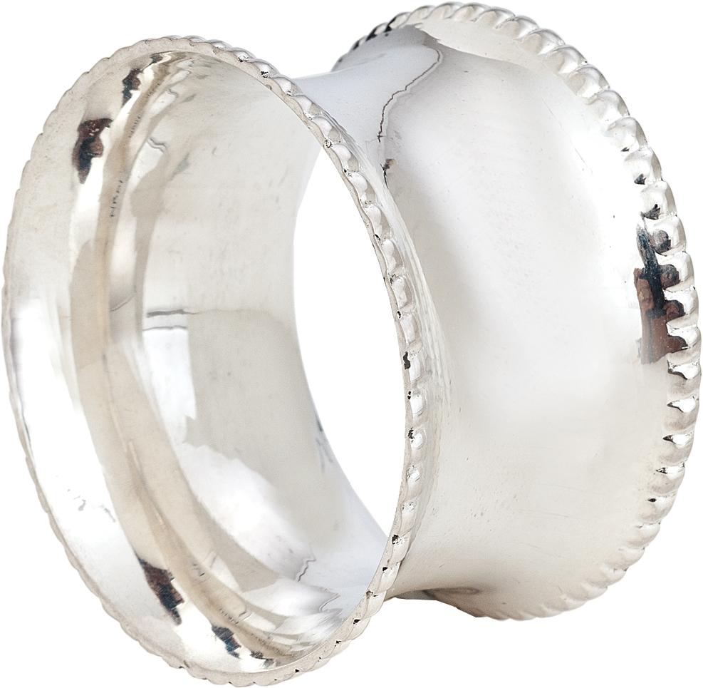 Silver Concave Napkin Ring - PaperLanternStore.com - Paper Lanterns, Decor, Party Lights &amp; More