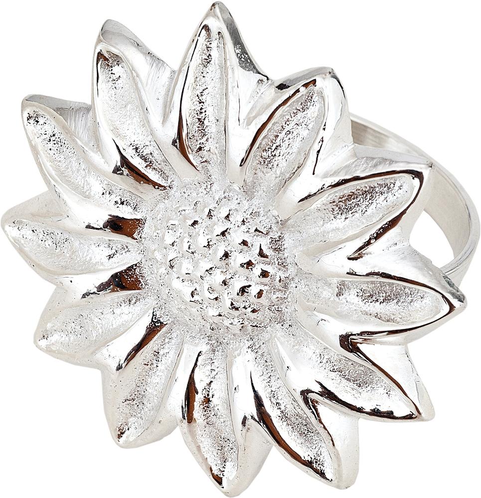Silver Sunflower Napkin Ring - PaperLanternStore.com - Paper Lanterns, Decor, Party Lights &amp; More